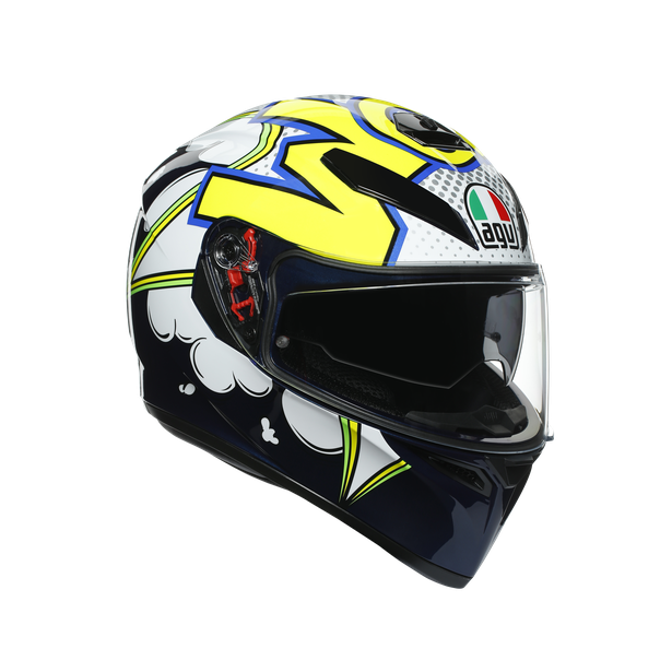 Шлем  AGV  K3 SV BUBBLE BLUE/WH/YELLOW FLUO