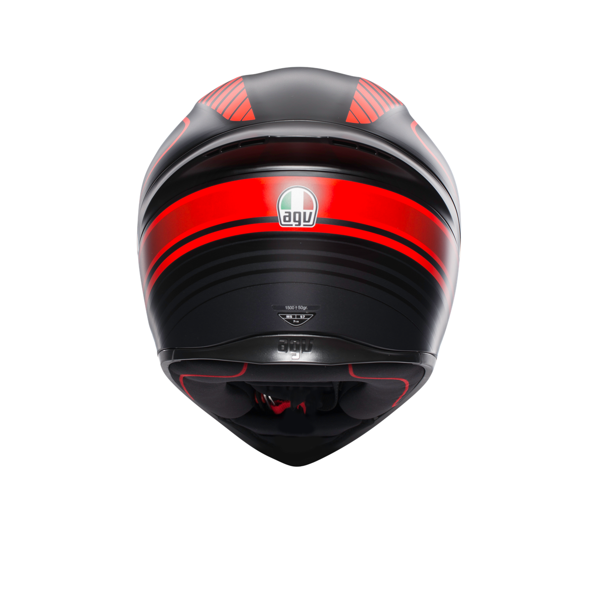 Шлем  AGV  K1 WARMUP MATT BLACK/RED