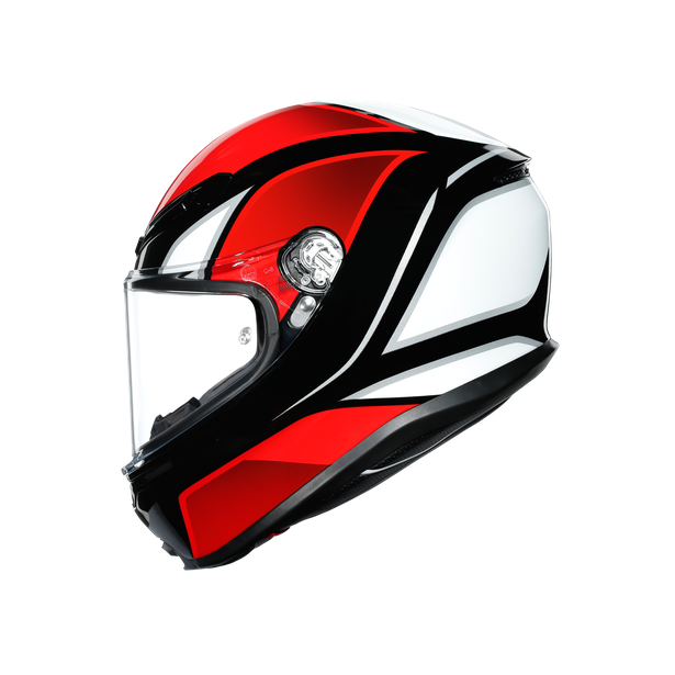 Шлем  AGV  K6 HYPHEN BLACK/RED/WHITE