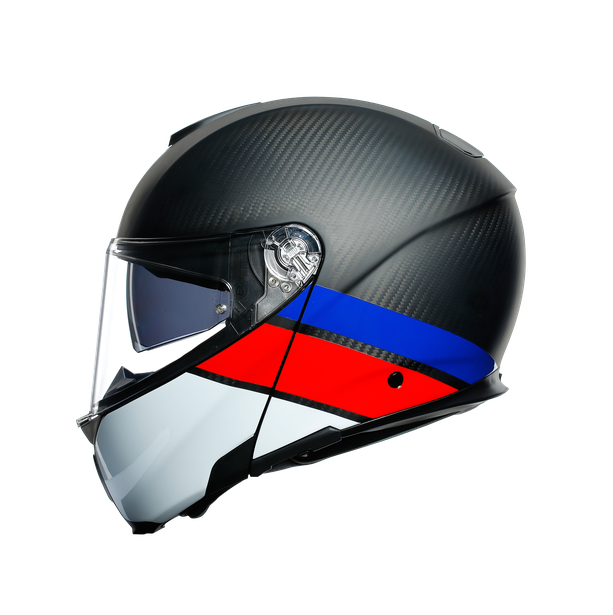 Шлем  AGV  SPORTMODULAR LAYER CARBON/RED/WHITE